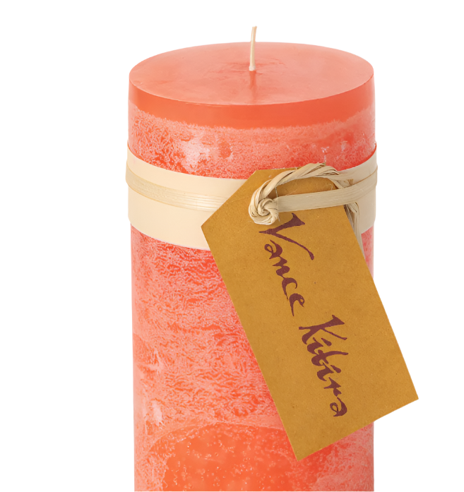 Coral 6" Timber Candle