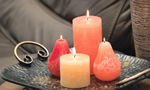 Coral 6" Timber Candle