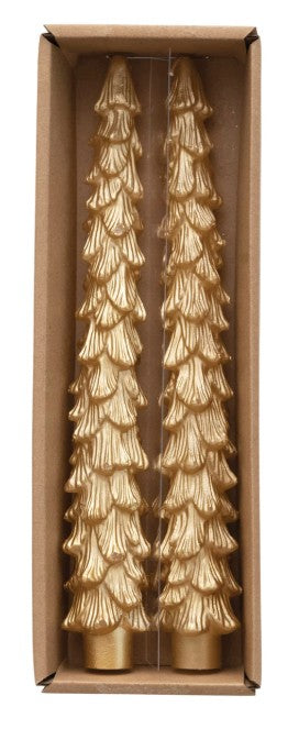 S/2 10" Tree Taper Candle
