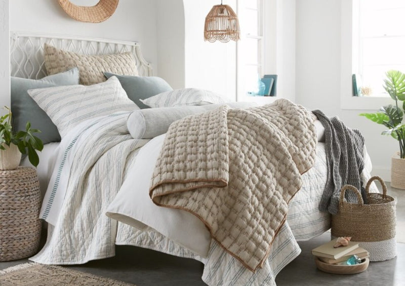 Claudia Twin Quilt | Wheat