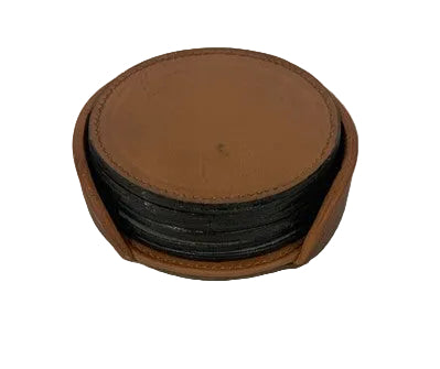 Leather Coasters | Set of 6