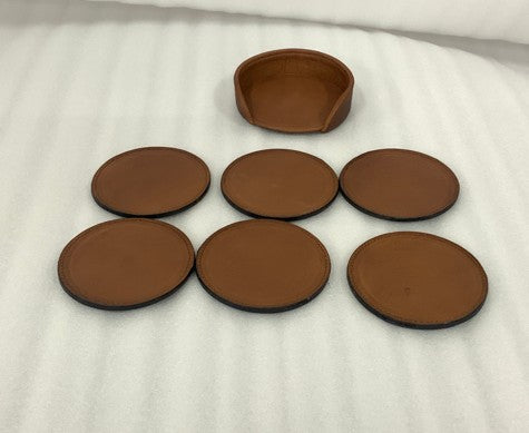 Leather Coasters | Set of 6