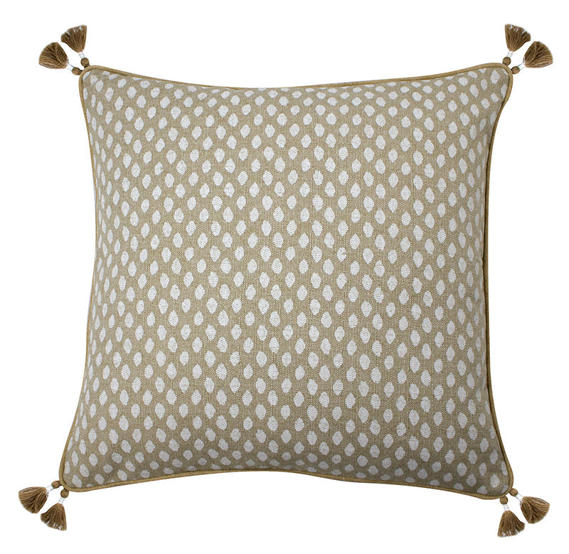 THROW PILLOW | SAHARA CHALK W/ TASSELS