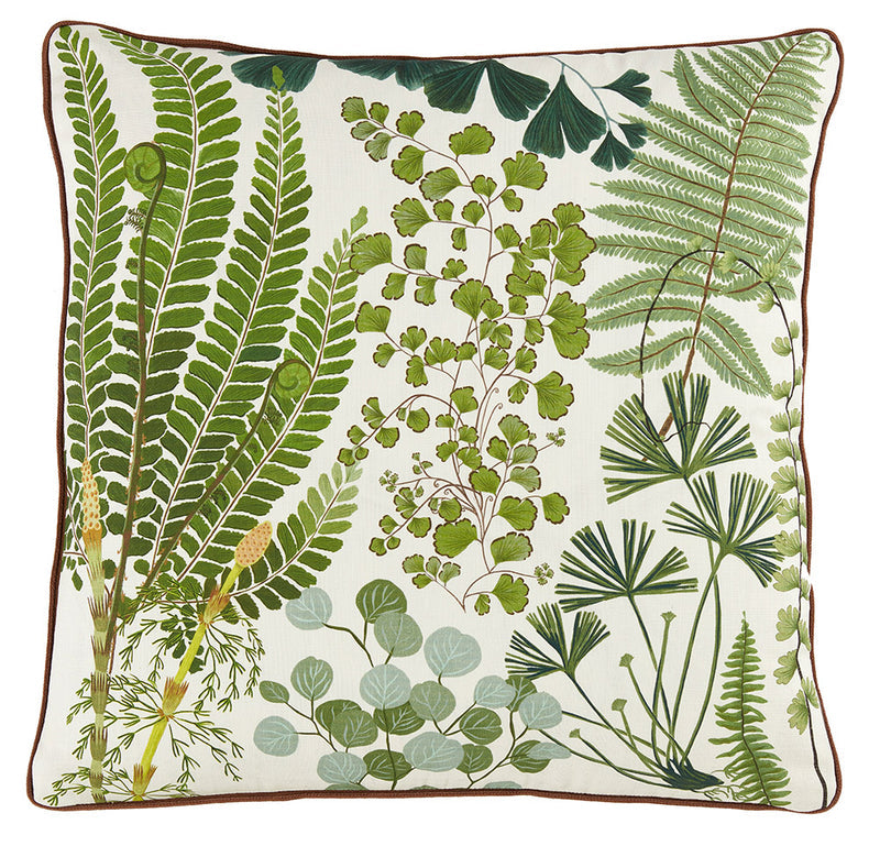 THROW PILLOW |  THEO MOSS W/ COGNAC MICRO CORD