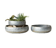 Galvanized Metal Bowl