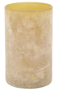 Round Distressed Glass Votive Holder