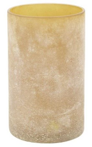 Round Distressed Glass Votive Holder