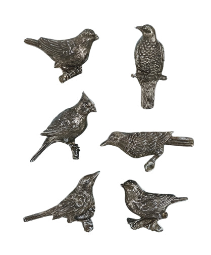 Pewter Bird Magnets - S|6