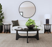 Dunnigan Round End Table | Black