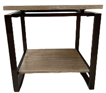 Dalton Drift Side Table LW|BRZ