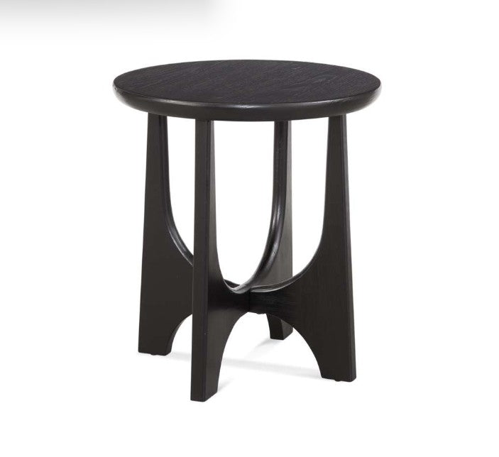 Dunnigan Round End Table | Black