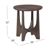 Dunnigan Brown Oak End Table