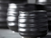 MD Ebony Ribbed Round Pot