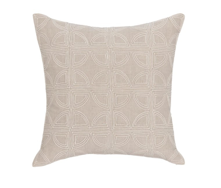 Elea Natural Throw Pillow 22"