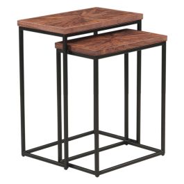 Aster Nesting Side Tables | Sunburst Brownstone | 20"