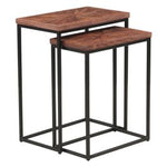 Aster Nesting Side Tables | Sunburst Brownstone | 20"