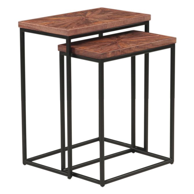 Aster Nesting Side Tables | Sunburst Brownstone | 20"
