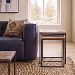 Aster Nesting Side Tables | Sunburst Brownstone | 20"