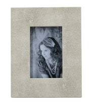 Gray Faux Leather Photo Frame 3.5X5