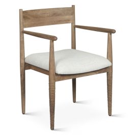 Bijou Upholstered Dining Chair | Natural Brown | 22"