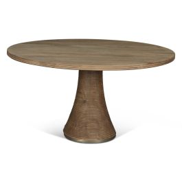 Bijou Round Dining Table | Natural Brown |54"