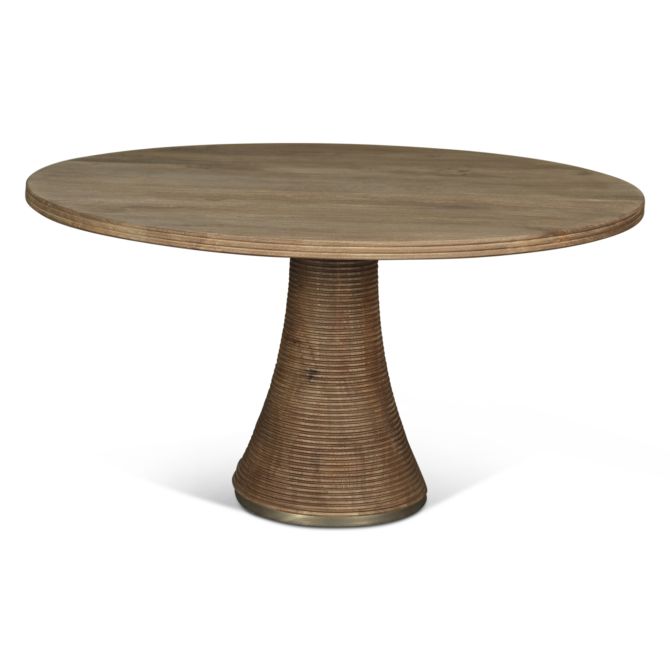 Bijou Round Dining Table | Natural Brown |54"
