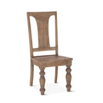 Colonial Plantation Round Dining Table | Weathered Teak | 42"