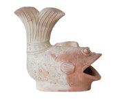 Terra-Cotta Fish Shaped Container