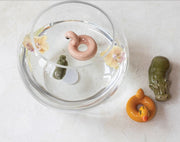 Stoneware Floating Hippo, Grey