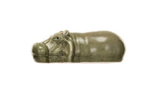 Stoneware Floating Hippo, Grey