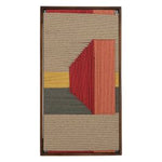 Manila Woven Framed Art | Red 35 x 19