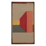 Manila Woven Framed Art | Red 35 x 19