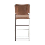 New York Counter Chair | Brown Buffalo Leather | Iron | 18"