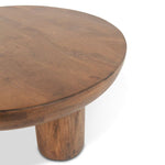 Palermo 39" Round Coffee Table in Acorn Brown