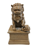 Foo Dog Bookends | Weathered Sand
