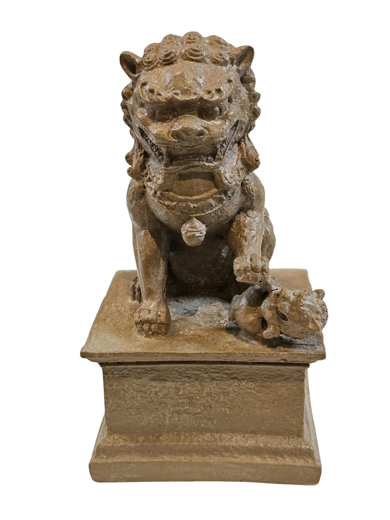 Foo Dog Bookends | Weathered Sand