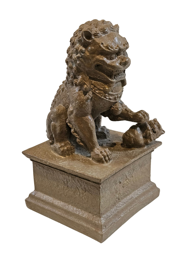 Foo Dog Bookends | Weathered Sand