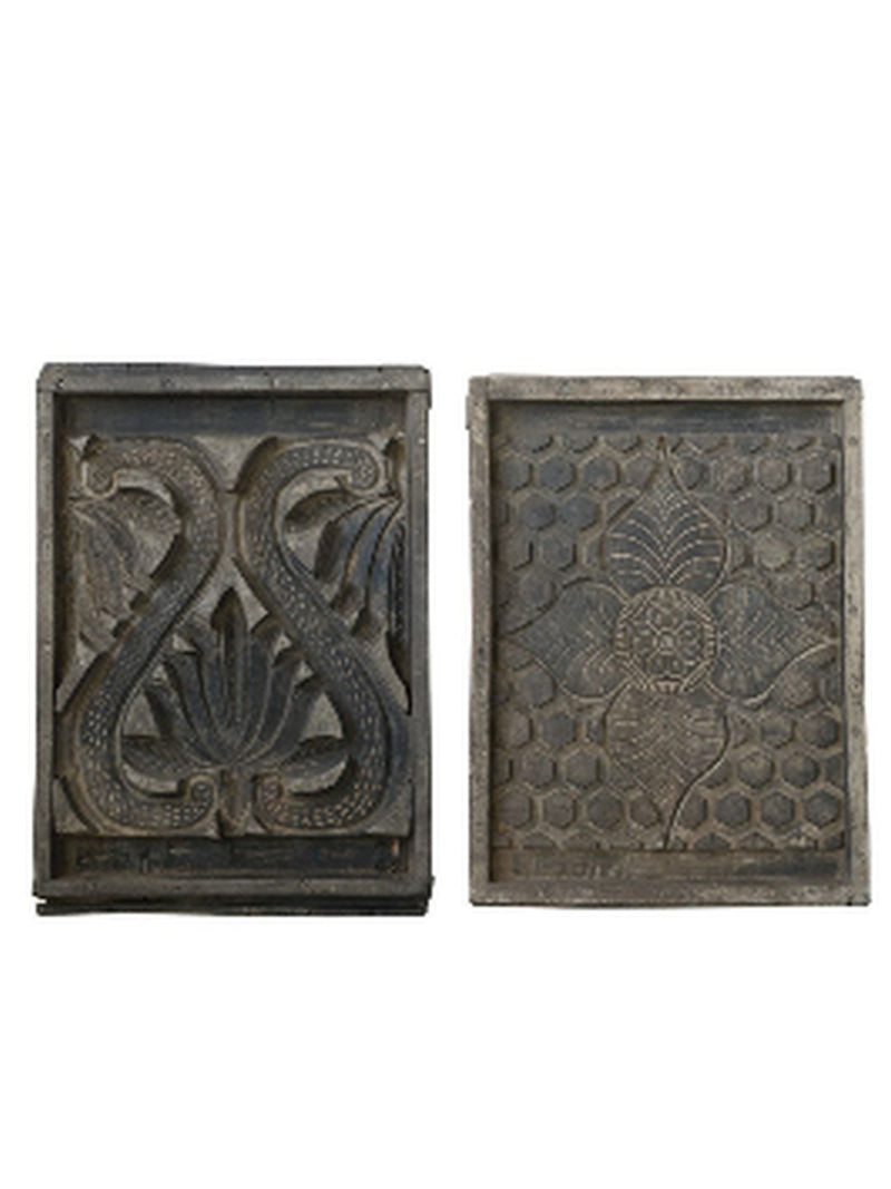 Found Cement Mould Wall Decor