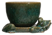 Planter w/Frog Base Set/2