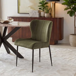 Jennifer Dining Chair | Green Eco Suede |  20"