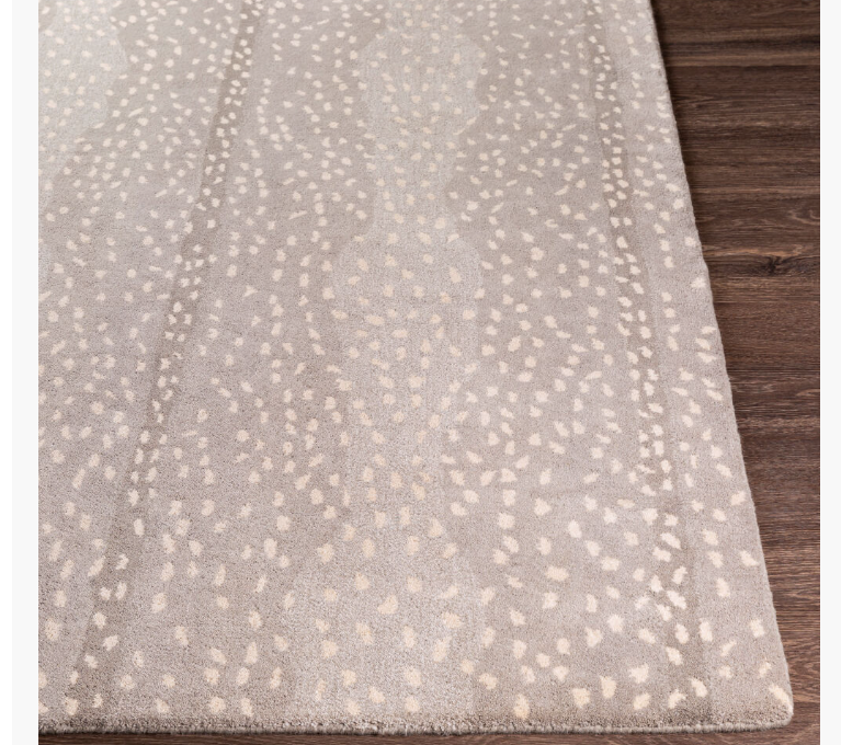 Gazelle Handmade Rug | Gray Charcoal 8X10