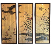 Gilded Garden Chinoiserie Triptych