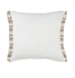 Gray Fringed 24" Pillow