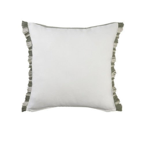 Green Fringed 24" Pillow