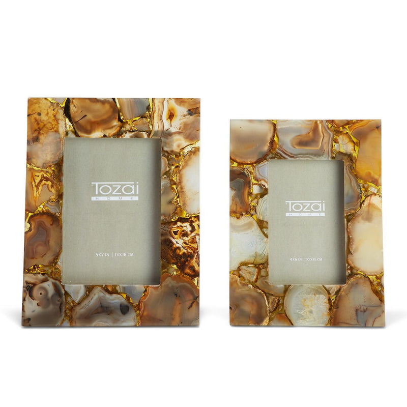 Amber Agate Photo Frame | 5x7