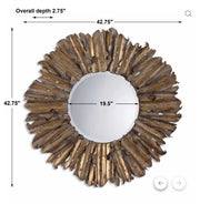 Hemani Antique Gold Mirror