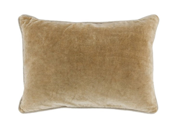 Heirloom Velvet Kidney Pillow | Wheat