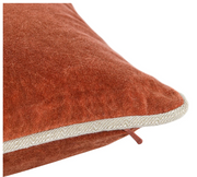 Heirloom Velvet Throw Pillow | Terra Cotta