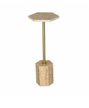 Hexagon Gold Drink Table