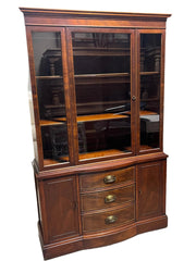 Sheraton Style Mahogany China Cabinet